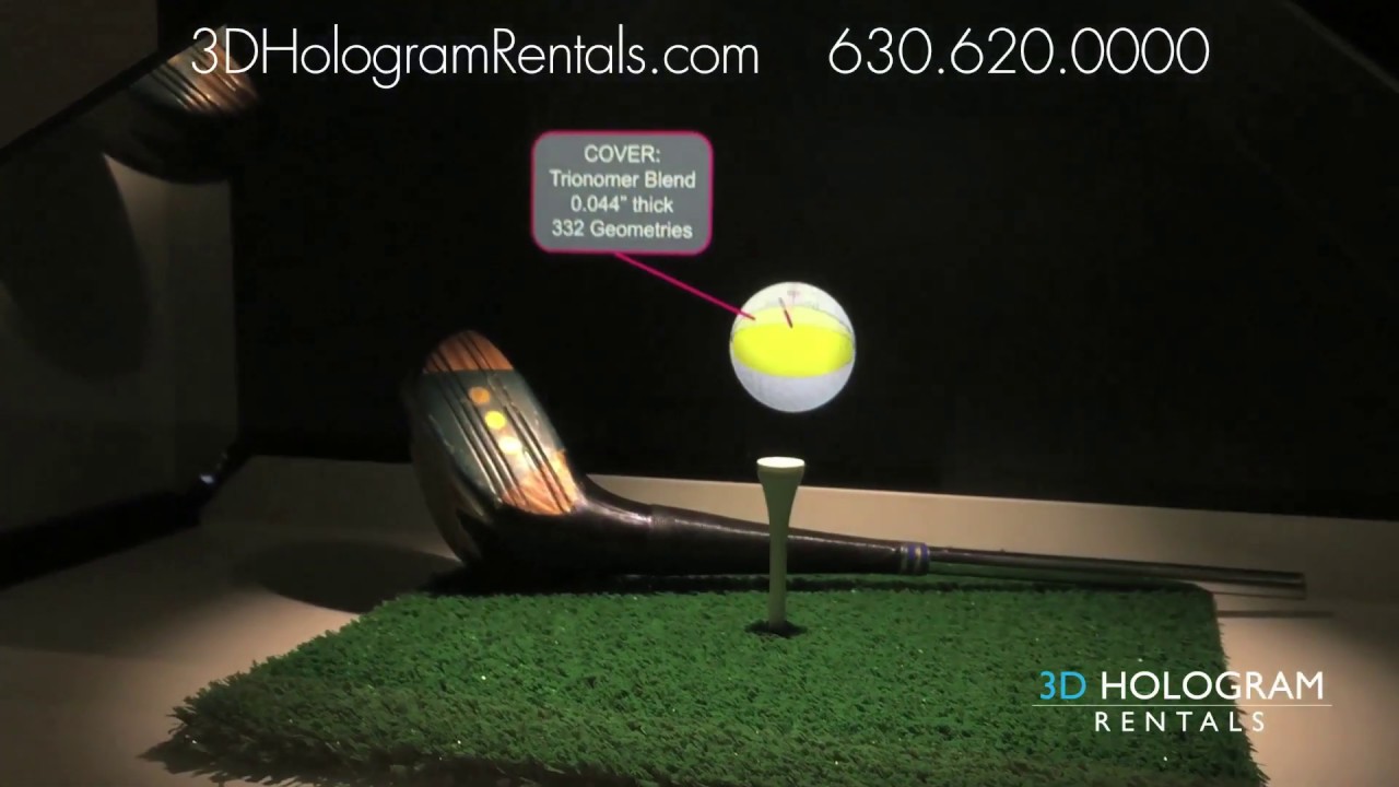 Holographic golf ball product example