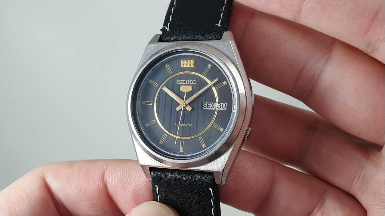 1981 Seiko 5 men's vintage automatic watch. Model reference 7009-876A -  YouTube