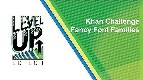 14 Khan Challenge Fancy font families