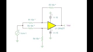 Online Circuit Simulation of a Differential Amplifier Resistor Tolerance Analysis