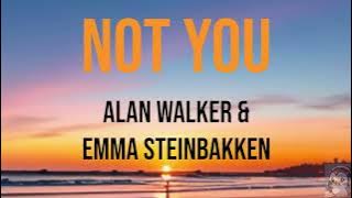 Download lagu ALAN WALKER & EMMA STEINBAKKEN - Not You (Lyric)