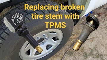 Replacing tire valve stem with TPMS