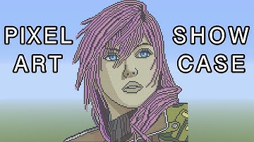 Minecraft Pixel Art Showcase - Lightning & Optimus Prime