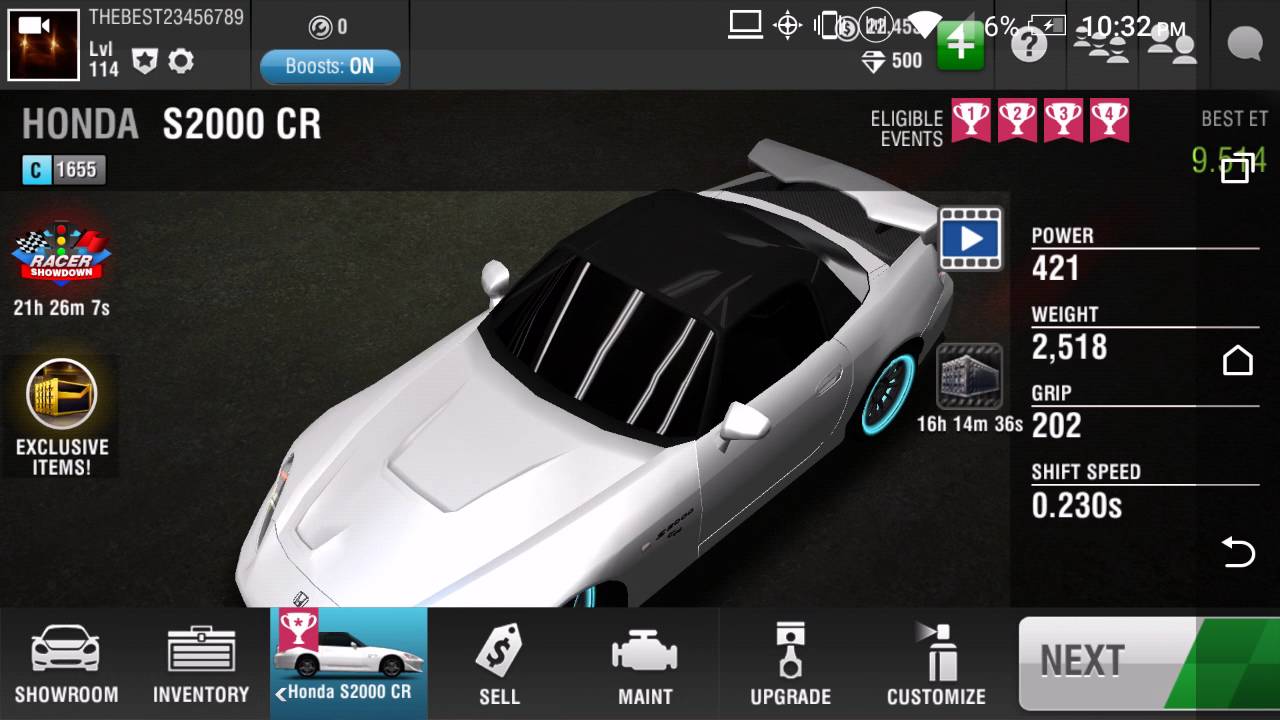 Honda s2000 lunch and tune racing rivals - YouTube