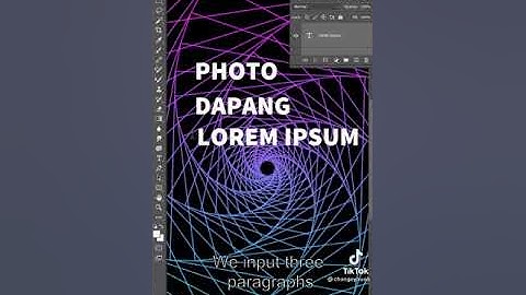 How to make Spiral Text poster design