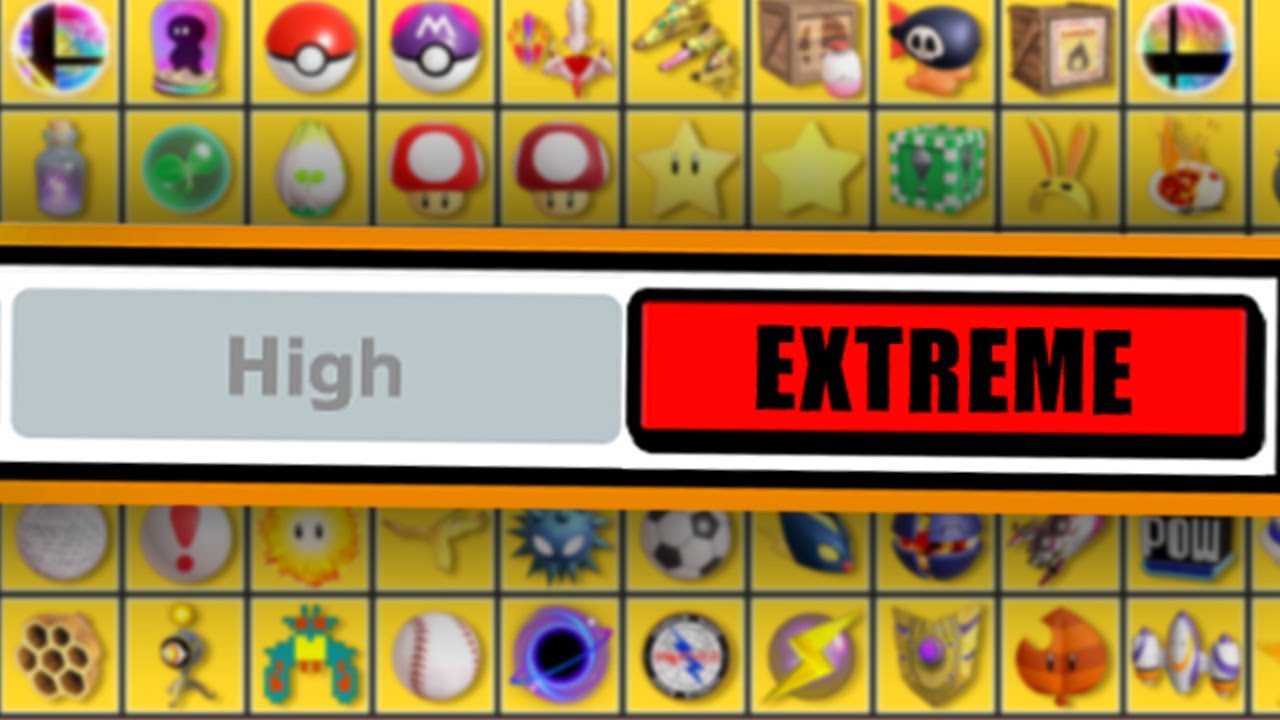 I Set Items to EXTREME In Smash Bros - YouTube