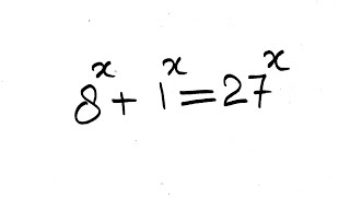 Solving a 'Harvard University Entrance Exam Question | x =