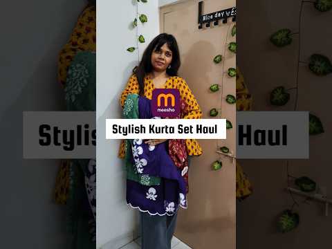 Meesho Kurta set Haul 🔗 | meesho kurta Set dupatta Set| meesho summer haul #shorts #ytshorts #meesho