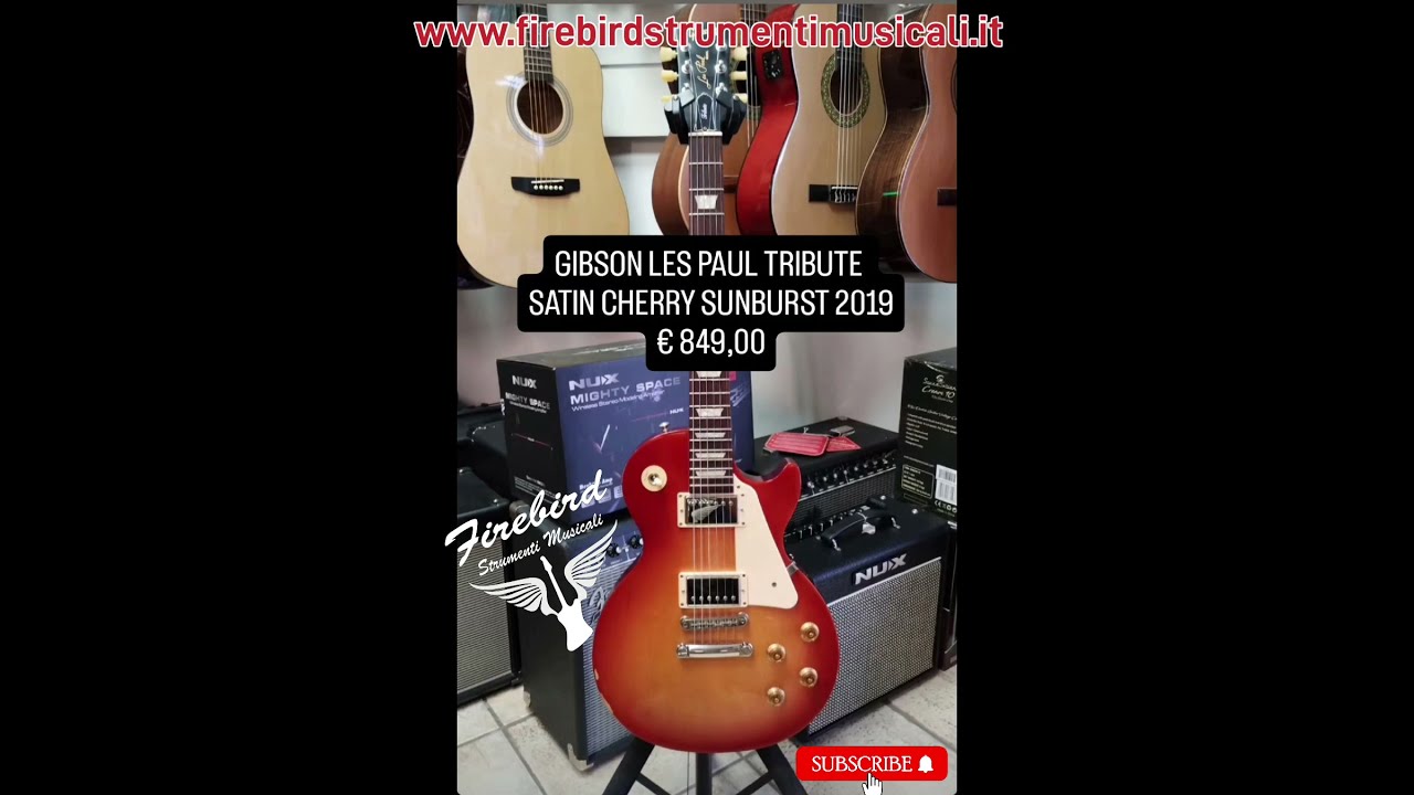 Gibson Les Paul Tribute Satin Cherry Sunburst 2019 - YouTube