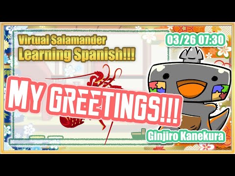 【スペイン語 Spanish español】My Greetings!!! ( ˊ̱˂˃ˋ̱ )🦐🦀挨拶とか！【勉強 語学 Vtuber】