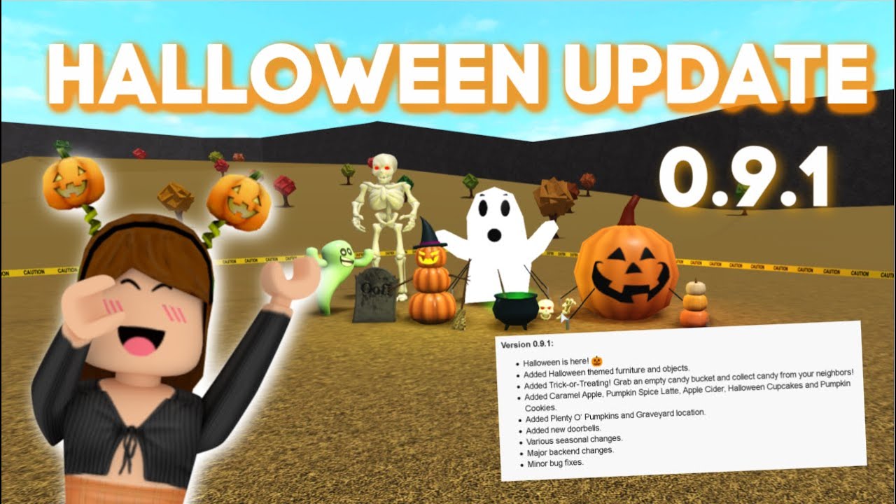 NEW HALLOWEEN UPDATE 0.9.1!! Roblox Bloxburg YouTube