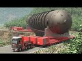 10 Extreme Dangerous Biggest Fastest Oversize Load Truck Transport Heavy Equipment Operator Skills