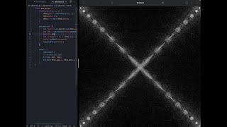 Newton's law of universal gravitation on particles | JavaScript / Processing  / p5js