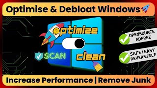 🚀Optimise Windows for Performance | Remove Inbuilt Apps | Scan Processes Windows10/11 (Safe/Tested)✅