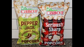 Cabot Pepper Jack Seasoned Cheese Popcorn & Seriously Sharp Cheddar Cheese Popcorn Review