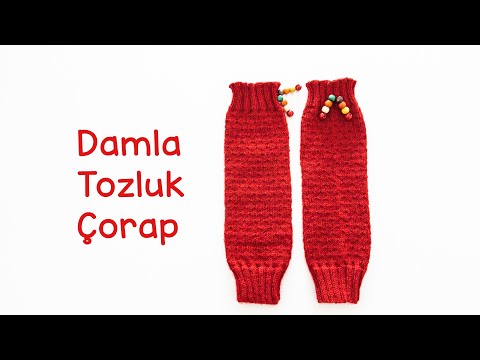 Damla Tozluk Çorap | Kolay Dizlik/Tozluk Nasıl Örülür? | How to Knit Easy Leg Warmers?