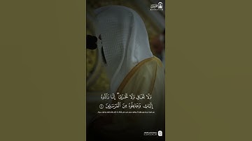 { ولا تخافي ولا تحزني إنا رآدوه إليك } ~ تلاوة الشيخ محمد برهجي