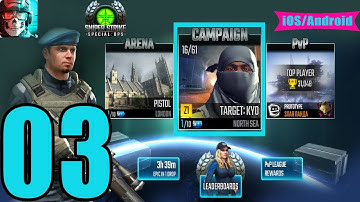 Sniper Strike Special Ops Android iOS Walkthrough - Gameplay Part 03 - North Sea:Zone 01 - Orders 03