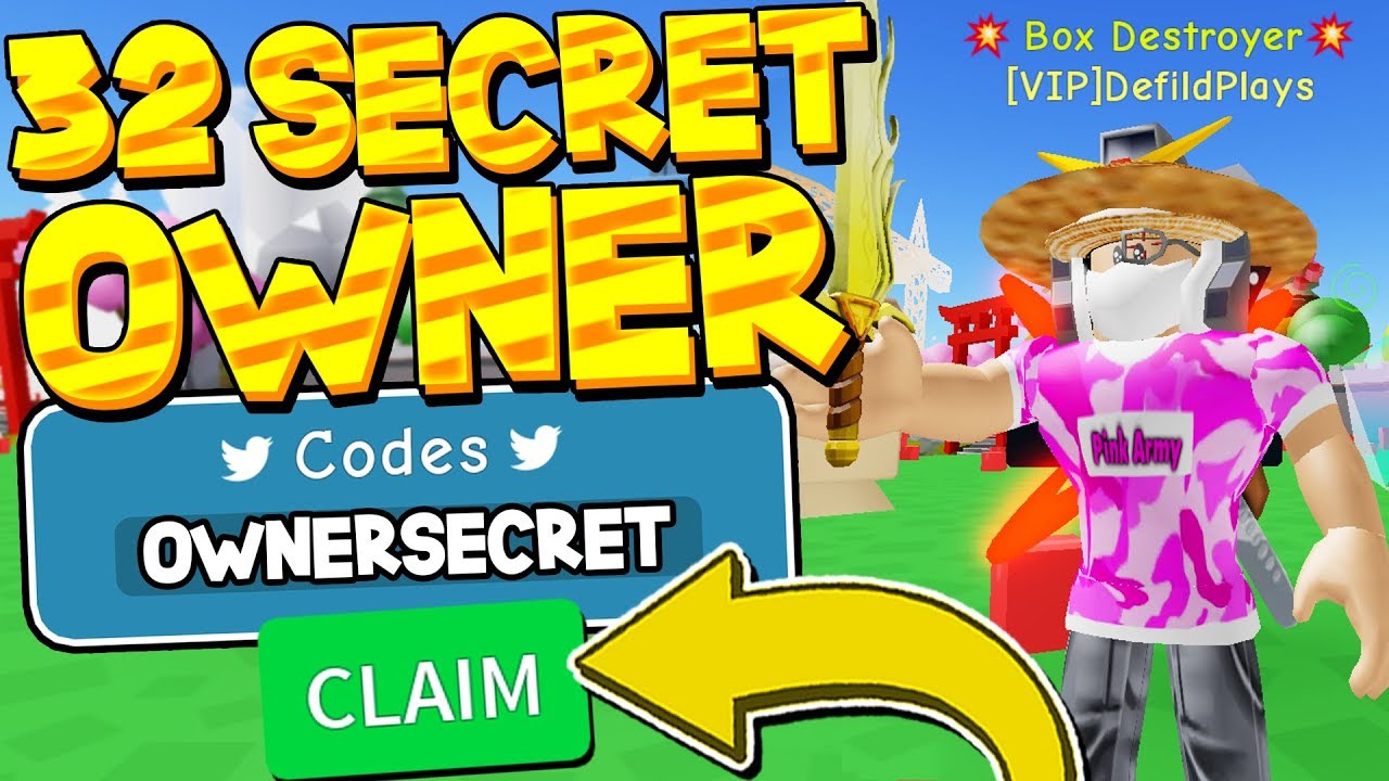 all-32-secret-owner-codes-in-unboxing-simulator-roblox-youtube