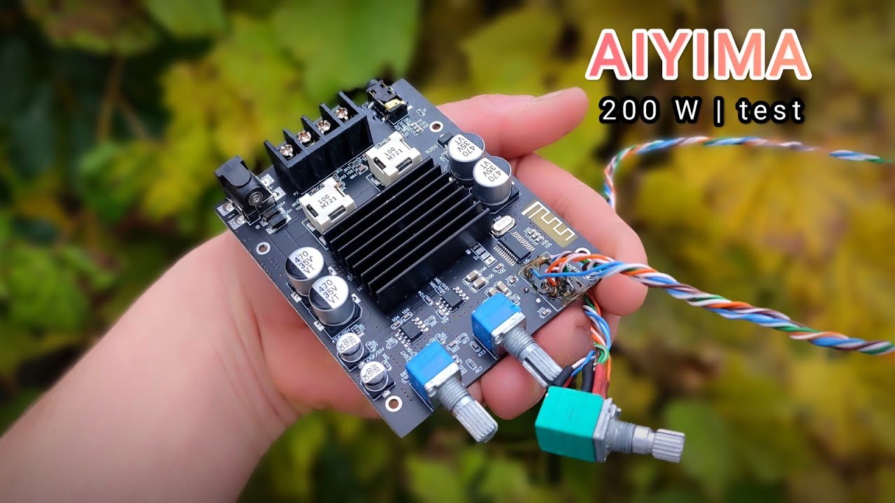 AIYIMA 2x100w TPA3116 amplifier test - YouTube