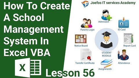 How To Create A School Management System in Microsoft Excel | Step-by-Step Tutorials Lesson 56