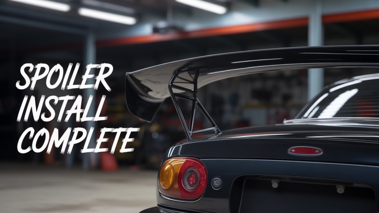 Le pongo un Spoiler BARATO de Amazon a mi Miata 🚀 (sin taladrar nada)