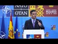 Discurso completo de Pedro Sánchez al finalizar la cumbre de la OTAN en Madrid