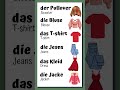 Learn German Clothing Vocabulary With Fun Visuals Pullover Blouse Dress More Germanlearning