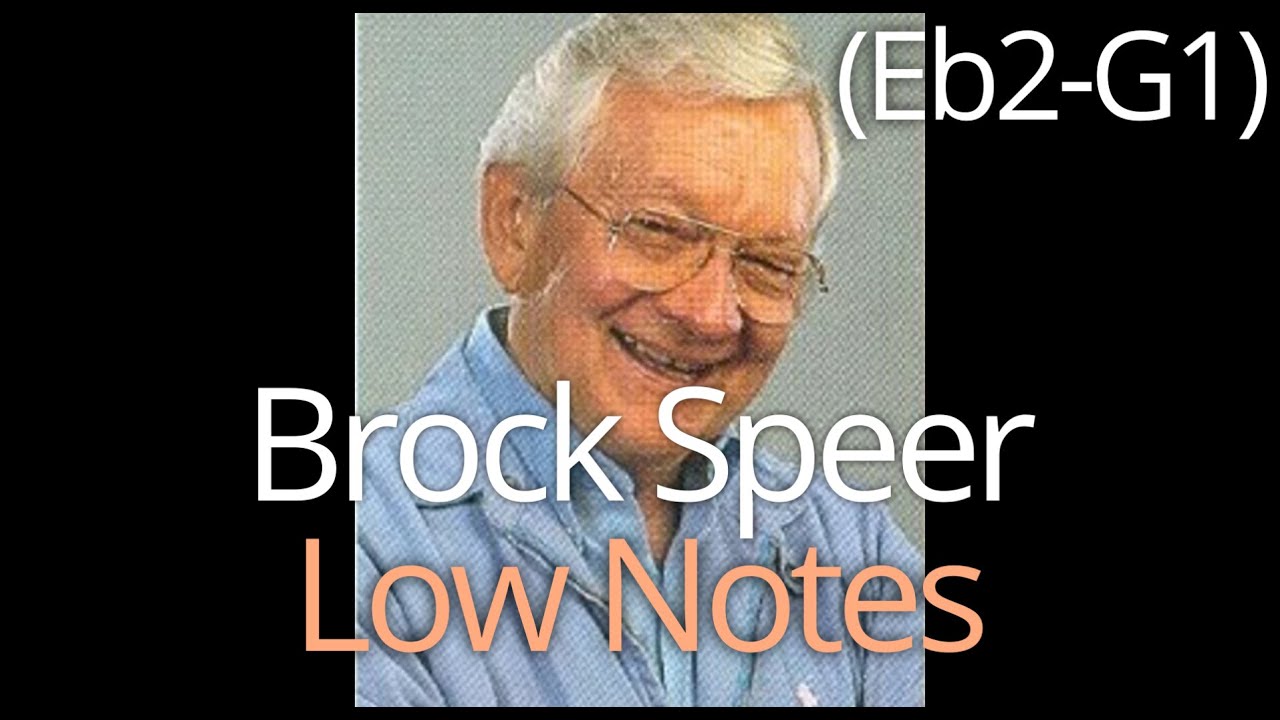 Brock Speer - Low Notes ( Eb2-G1 ) Bass Singer
