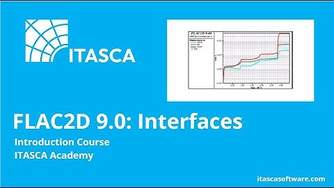 FLAC2D 9.0 | Interfaces