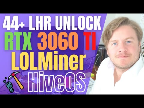 My 44MHS++ RTX 3060 Ti LHR Unlock Overclock Settings in HiveOS With LolMiner