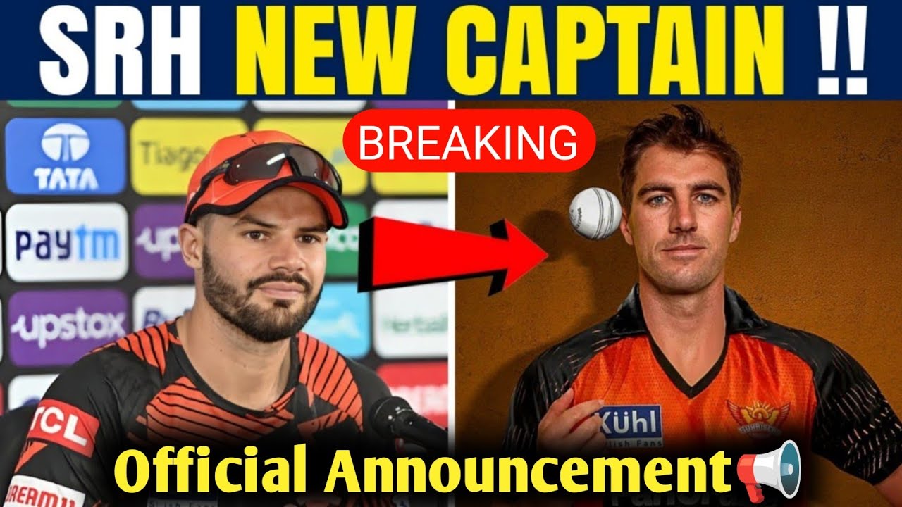 Srh Captain Official Announcement📢    | srh 2024 | srh