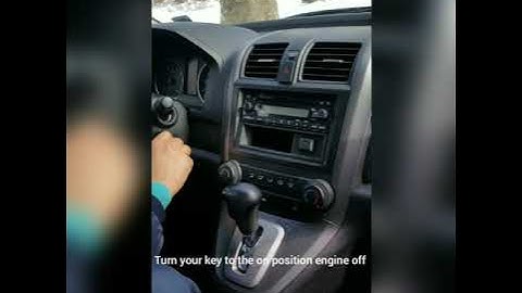 Getting the radio code for 2007 crv and newer