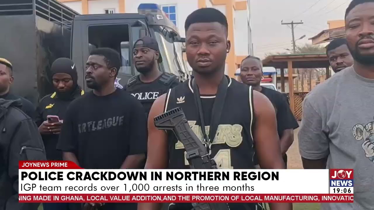 IGP team records over 1,000 arrests in the Northern Region in three months.