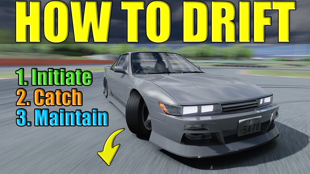 Assetto Corsa How to Drift Tutorial (PART 1), Throttle & Steering TIPS