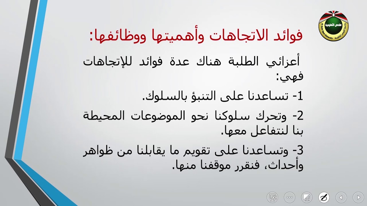 علم النفس الاجتماعي |  الوحدة 4 |  الاتجاهات والاعتقادات النفسيه والاجتماعيه