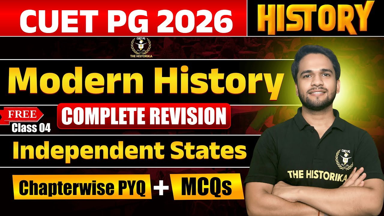 CUET PG 2026 MA HISTORY | Chapterwise MCQs And PYQs Practice 04 | Independent States | BY BASANT SIR