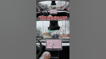 FSD 13.2.8 smoothly adjusts as it heads to Pkwy ramp. EA Poe Cottage Test #teslafsd #fsdbeta #fsd