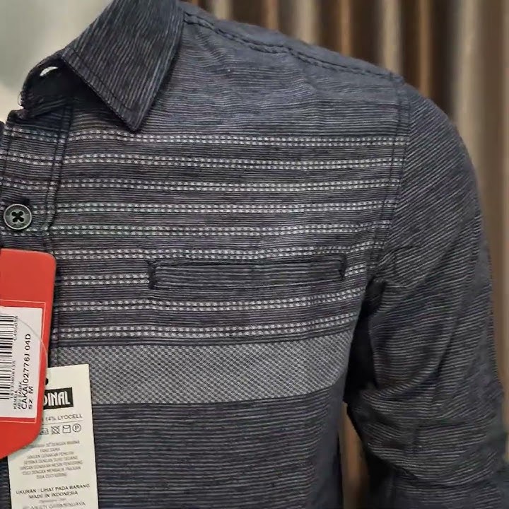 Cardinal Jeans Kemeja Pria Tangan Lengan Panjang