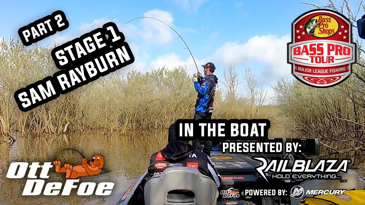 In the Boat - Sam Rayburn Part 2 of 3 Stage 1 MLF Bass Pro Tour winning the elimination round!
