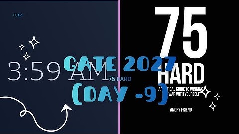 GATE -2027(CSE) DAY-9 #gate  #preparation#icando #mevsme  #75hardchallenge   