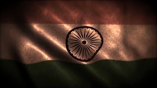Waving Indian Flag Background Video -  Indian Republic Day Footage HD