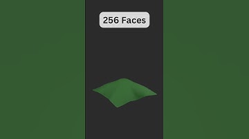 Cloth simulation 1 vs 65536 Faces 💣👔 #shorts #blender3d #blenderanimation #3dart #3danimation