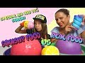 100 000 SUBSKRYPCJI -  SPECIAL - SQUISHY FOOD vs REAL FOOD CHALLENGE z Mamą