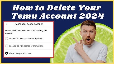 How to delete temu account permanently on mobile 2025 l Apna temu account delete kaise kare