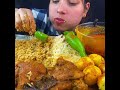 ASMR: EATING SPICY CHICKEN CURRY 🔥BASMATI RICE || #shorts #mukbangn#asmreating #mukbangasmr#asmr