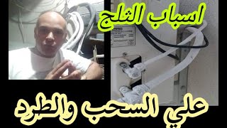 اسباب تكون الثلج علي خطي السحب والطرد   التكييف بيعمل ثلج