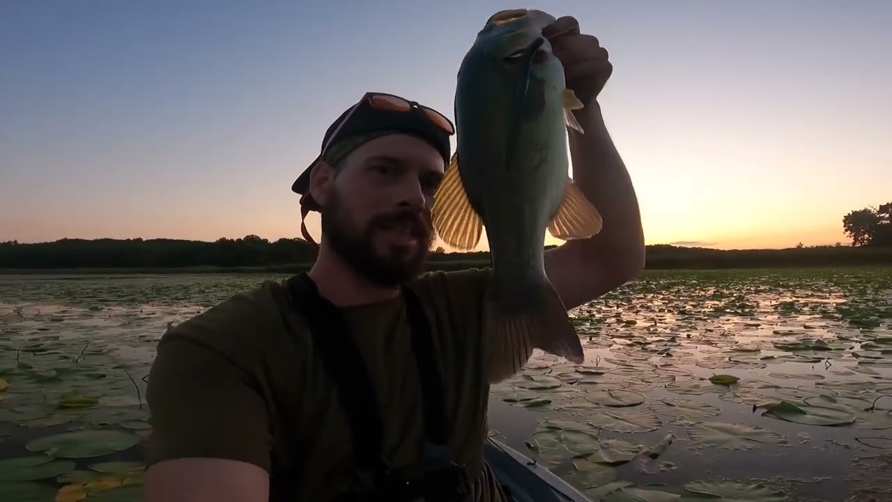 Turner Lake Chain O Lakes State Park Campground Kayak Fishing for