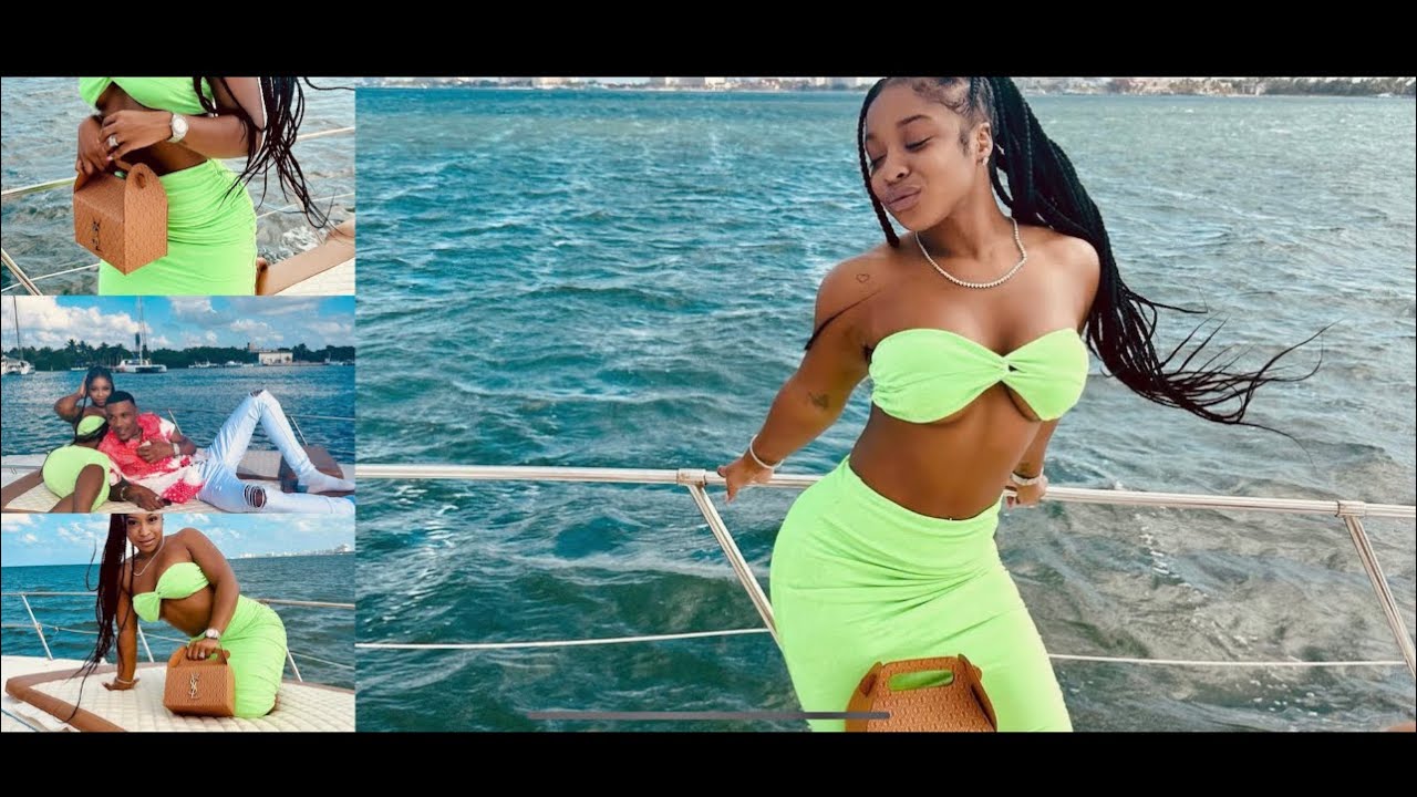 Reginae Carter Looks Gorgeous In Neon Green Outfits With Her Boyfriend