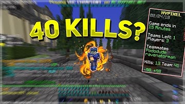 40 KILLS IN HYPIXEL UHC!!  + Triple Fire Swords!!